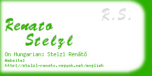 renato stelzl business card